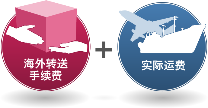 海外转送手续费+实际运费