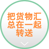 把货物汇总在一起转送