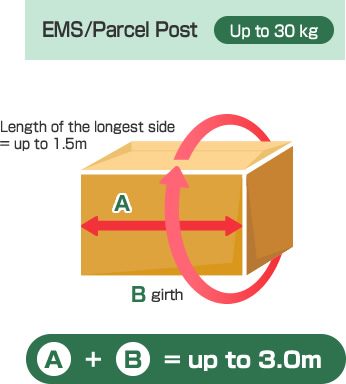 EMS/Parcel Post Up to 30 kg