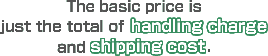 The basic price is just the total of handling charge and shipping cost.