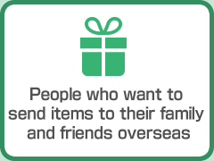 People who want to send items to their family and friends overseas