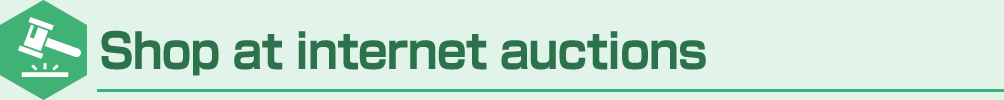 Shop at internet auctions