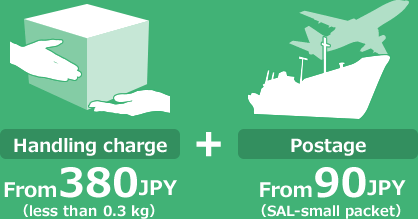 Handling charge From350JPY+Postage From90JPY