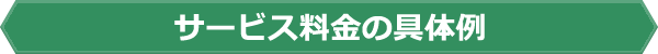 サービス料金の具体例