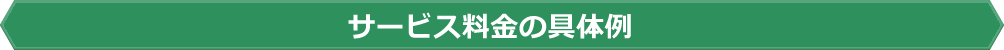 サービス料金の具体例