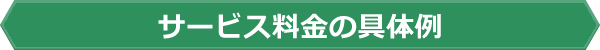 サービス料金の具体例